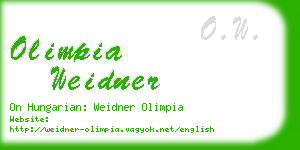 olimpia weidner business card